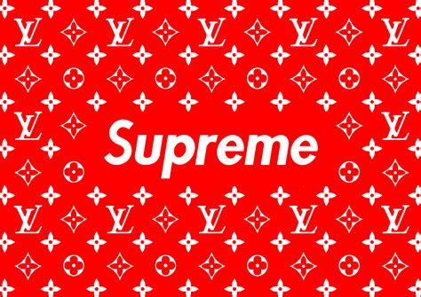 supreme louis vuitton wallpaper black